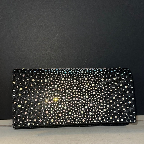 Black‎ Rhinestone Clutch - Picture 1 of 3